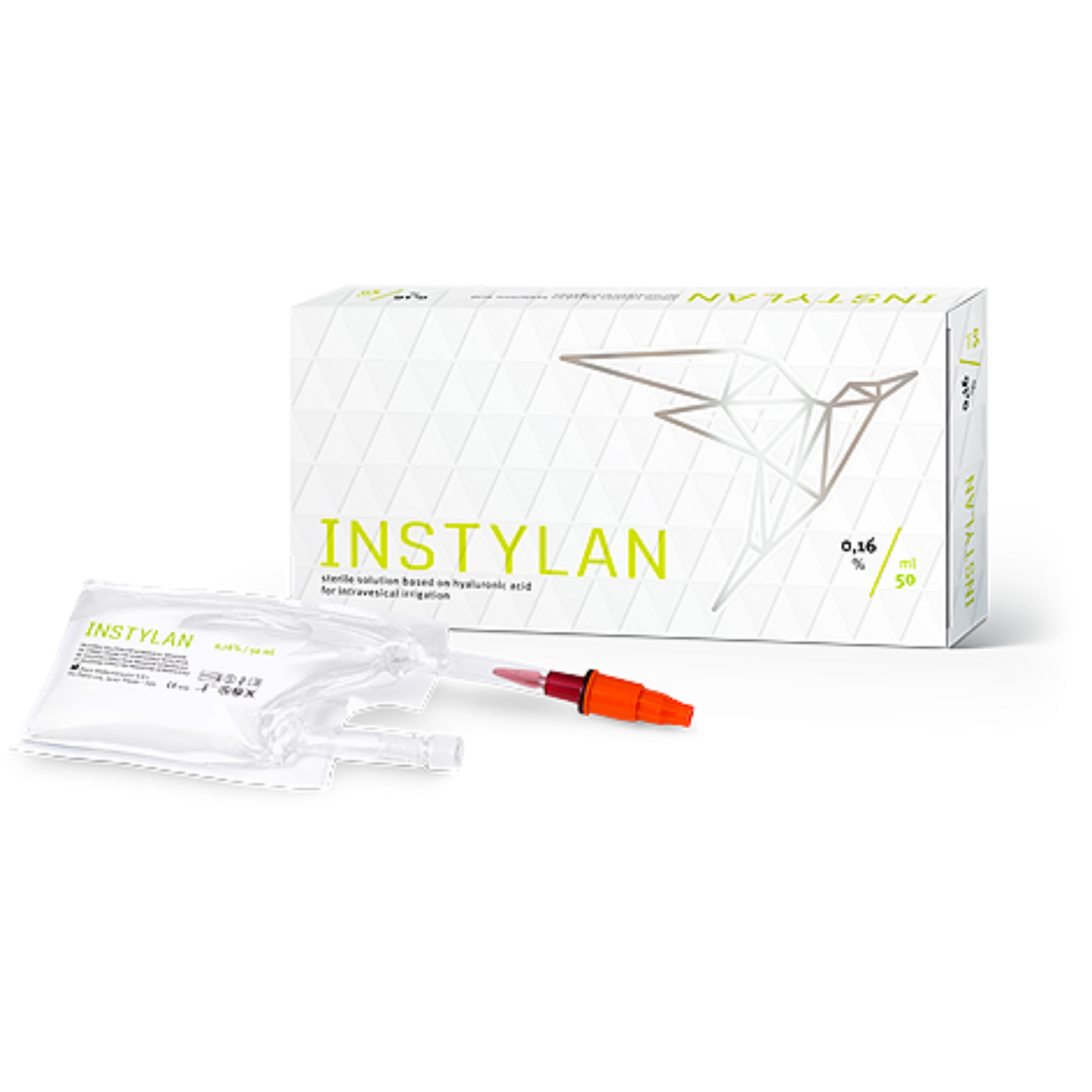 INSTYLAN Sterilus tirpalas hialurono pagrindu šlapimo pūslės plovimui